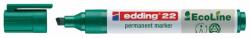 edding Marker permanent Edding 22 Ecoline, corp plastic, varf tesit 1-5 mm, verde (ED000314) - birotica-asp