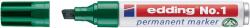 edding Marker permanent edding No. 1, corp metalic, varf tesit, 1-5 mm, verde (ED14)