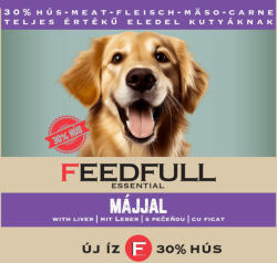 FEEDFULL Dog 1240g kutyakonzerv Májjal - krizsopet