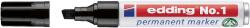 edding Marker permanent edding No. 1, corp metalic, varf tesit, 1-5 mm, negru (ED11)
