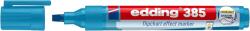 edding Marker flipchart edding Ecoline 385, corp din plastic reciclat, varf pensula flexibil, 1-5 mm, albastru deschis (ED385010)
