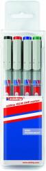 edding Marker nepermanent edding 152, corp din plastic, varf rotund, 1 mm, 4 culori/set (ED152006)