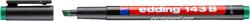 edding Marker permanent edding 143 B, corp plastic, varf tesit, 1-3 mm, verde (ED1434)