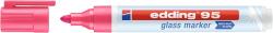 edding Marker pentru sticla edding 95, corp plastic, varf rotund, 1.5-3 mm, roz (ED495009)