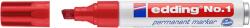 edding Marker permanent edding No. 1, corp metalic, varf tesit, 1-5 mm, rosu (ED12)
