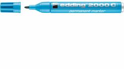 edding Marker permanent Edding 2000C, corp metalic, varf rotund, 1.5-3 mm, bleu (ED200010)