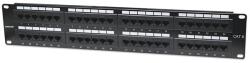 Manhattan 560283 Patch panel - CAT6 UTP patch panel, 48 portos, 2U, Fekete (560283)