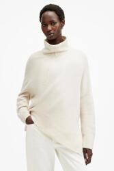 AllSaints gyapjú pulóver LOCK ROLL női, fehér, garbónyakú, W132KB - fehér M