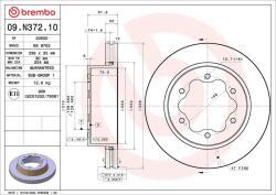 BREMBO féktárcsa BREMBO 09. N372.10 (09.N372.10)