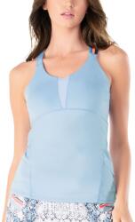 Lucky in Love Snake Rattle N'Roll Triple Strap Tank W/Bra - cloud - Kék