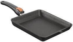 SKK Titán grill serpenyő 24x24 magas 4, 0 cm SKK Titan Durit Resist sima, levehető fogantyúval