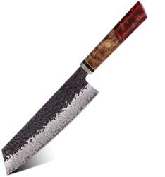  Damaskus konyhai kés Airi - Kiritsuke / Piros