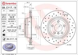 BREMBO Disc frana BREMBO 09. C117.1X (09.C117.1X)