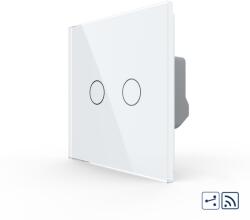  Intrerupator Dublu Cap Scara / Cruce Wireless cu Touch LIVOLO - Serie Noua SmartElectro IntelligentHouse (VL-FC2SR-2G-2W)