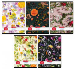 Herlitz tűzött füzet A/5, 32 lap kockás, Flower, többféle (HRL-400200764)