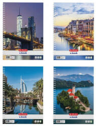 Herlitz spirál füzet A/4, vonalas, 70 lapos, City, többféle (HRL-400201492)