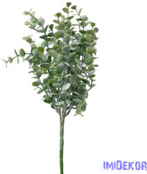  Eukaliptusz 7 ágú műzöld csokor 35cm - Sötétzöld