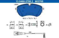 ATE Set placute frana ATE 13.0460-3705.2 (13.0460-3705.2)
