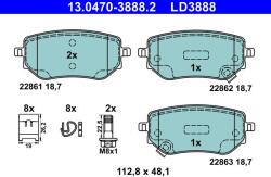 ATE Set placute frana ATE 13.0470-3888.2 (13.0470-3888.2)