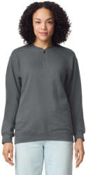 Gildan GISF008 SOFTSTYLE MIDWEIGHT FELNŐTT 1/4 CIPZÁRAS PULÓVER (gisf008ch-xl)