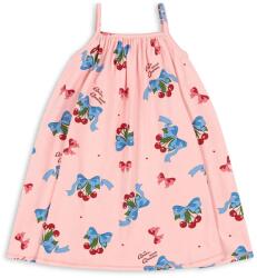 Konges Sløjd ruha BASIC STRAP DRESS GOTS rózsaszín, midi, harang alakú, KS103152 - rózsaszín 92