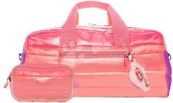 Jeune Premier Geantă de călătorie Caroline Weekend Bag Puffer Pink Jeune Premier design ergonomic de lux 50*25 cm (JPWB025241)