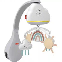 Mattel Fisher-Price - 2 az 1-ben altatódalos, projektoros kiságyforgó, babaforgó (HBP40) - morzsajatekbolt