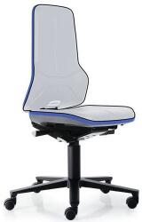 Bimos A munka antisztatikus ESD szék váza Neon Bimos 9573E, szinkron mechanika, kerekeken, szürke/kék