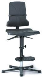 Bimos Keret munkához antisztatikus ESD szék Bimos Sintec 9801E lábtartóval, szinkron mechanizmussal, siklókkal, kék, szék súlya 20 kg