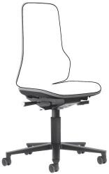 Bimos A munka antisztatikus ESD szék váza Neon Bimos 9573E, szinkron mechanika, kerekeken, szürke