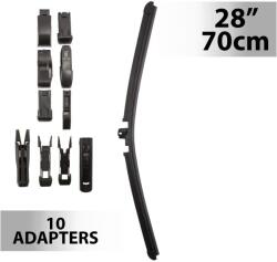 Carguard Ablaktörlő 28"/70 cm, 10 db adapterrel, 55747N