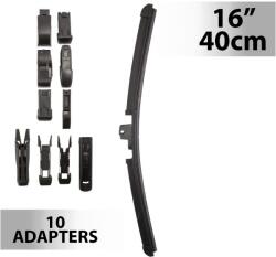 Carguard Ablaktörlő 16"/40 cm, 10 db adapterrel, 55736N