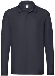 Fruit of the Loom Férfi prémium hosszú ujjú pólóing 2XL kék