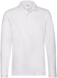Fruit of the Loom Férfi prémium hosszú ujjú pólóing 3XL fehér