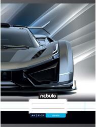 Nebulo Nebulo: Tűzött vonalas sport autó mintás füzet 81-32 A/4 (VO-XM-A4-20250206)