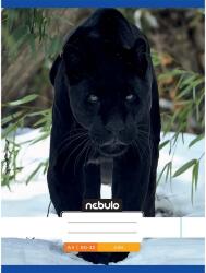 Nebulo Nebulo: Tűzött sima fekete párduc mintás füzet 80-32 A/4 (SI-AM-A4-12348299) - innotechshop