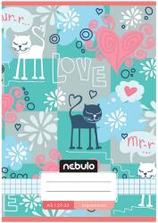 Nebulo Nebulo: Tűzött mirr-murr cuki cica mintás kockás füzet 27-32 A/5 (NR-CM-A5-12346547) - innotechshop