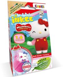 Flair Craze Inkee: Vegán fürdőgolyó csomag gyűjthető Hello Kitty figurával - Dinnye aromával (INK-50507EN)