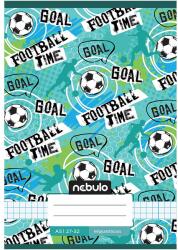 Nebulo Nebulo: Tűzött football time feliratos kockás füzet 27-32 A/5 (NR-2-VM-A5-20250309) - innotechshop