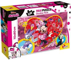 Lisciani Minnie egér 2 az 1-ben 108db-os puzzle és színező 70x50cm - Lisciani (74198)