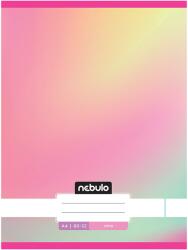 Nebulo Nebulo: Tűzött sima pasztell szivárvány mintás füzet 80-32 A/4 (SI-MGM-1-A4-12348725) - innotechshop