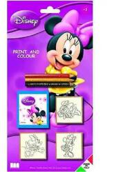 Multiprint Minnie egér 3db-os nyomdaszett színes ceruzákkal (MUL-3866) - innotechshop