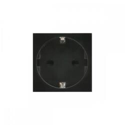 Maclean MCE719B Moduláris Schuko foglalat - Fekete (MCE719B) (MCE719B)