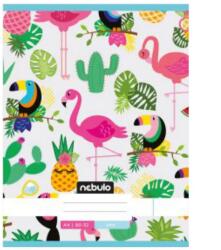 Nebulo Nebulo: Flamingo és Tukán sima füzet A4 80-32 (SI-LD-A4-12347629)