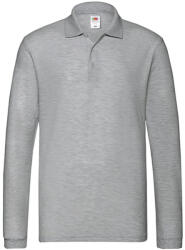 Fruit of the Loom Férfi prémium hosszú ujjú pólóing 2XL szürke