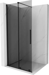 Mexen Velar, zuhany paraván tolóajtóval Walk-in 120 x 200 cm, 8mm szürke üveg, fekete matt, 871-120-000-43-70 (871-120-000-43-70)