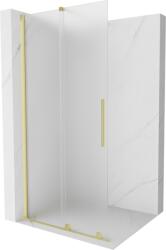 Mexen Velar, zuhany paraván tolóajtóval Walk-in 90 x 200 cm, 8 mm-es matt üveg, arany matt, 871-090-000-33-55 (871-090-000-33-55)