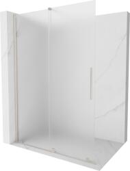 Mexen Velar, zuhany paraván tolóajtóval Walk-in 140 x 200 cm, 8 mm-es matt üveg, csiszolt acél, 871-140-000-33-97 (871-140-000-33-97)
