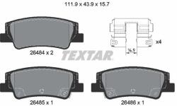 TEXTAR fékbetétkészlet, tárcsafék TEXTAR 2648401 (2648401)