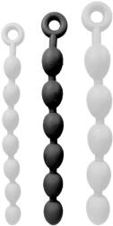 AnalMasterBalls Chapira - prémium, fekete intim golyók, M méret